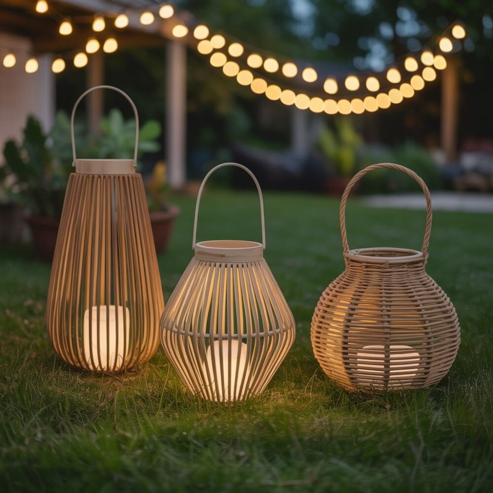 Domowa lampa ogrodowa