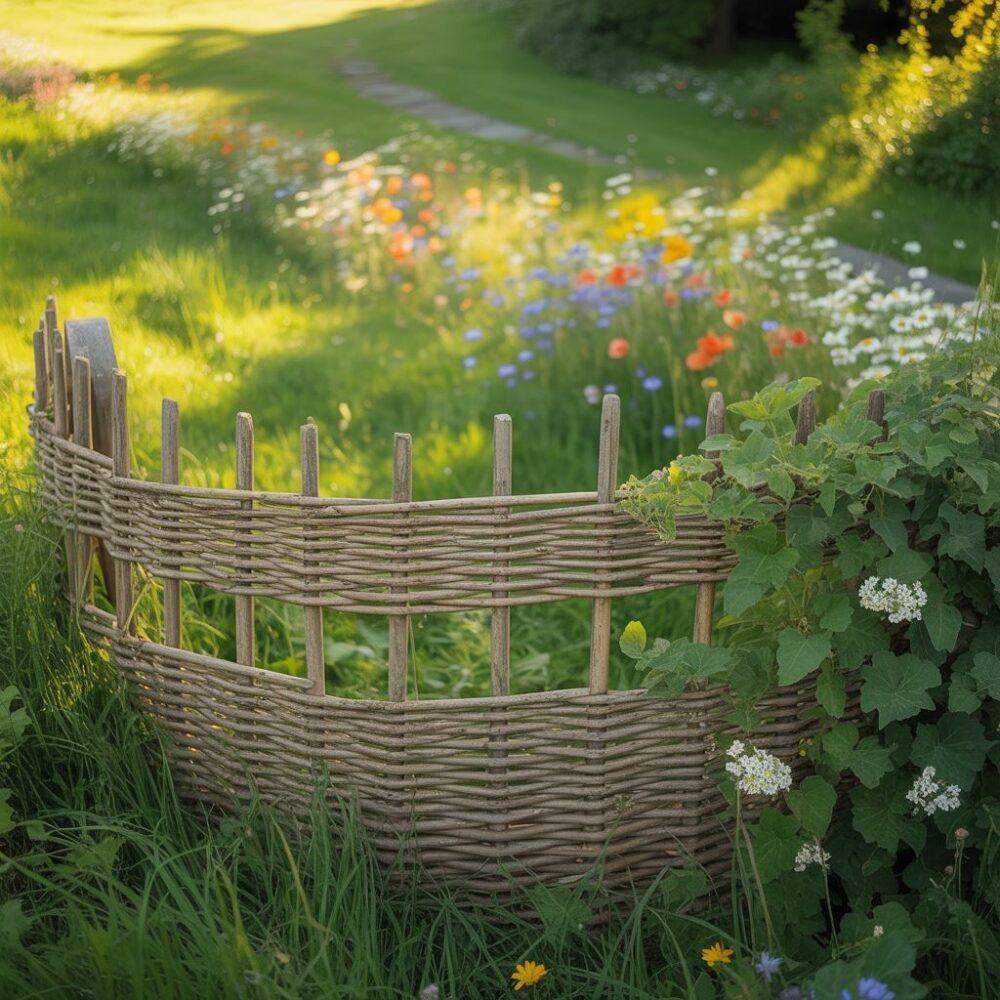 Eko płot wiklinowy