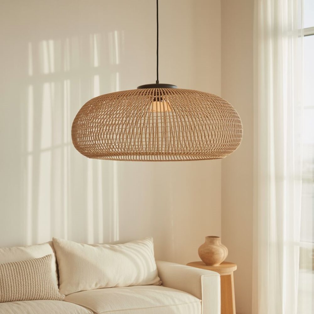 Lampa rattanowa