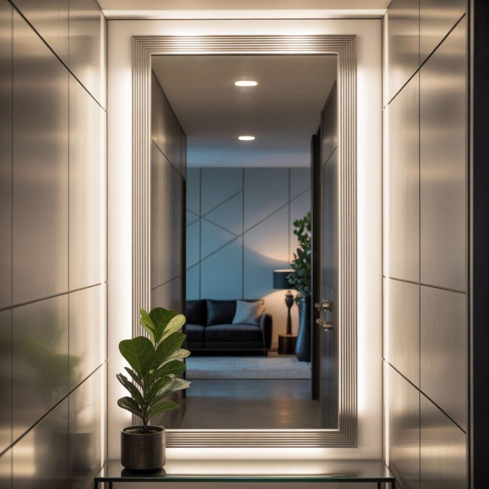 Nowoczesna rama lustra