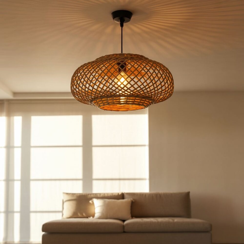 Oświetlenie rattanowe