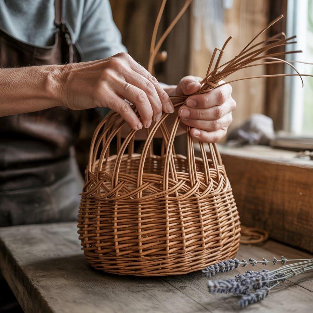 Ręce robiące koszyk