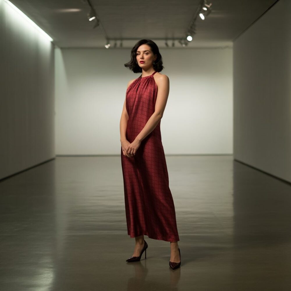 Stylizacja sukienka i szpilki