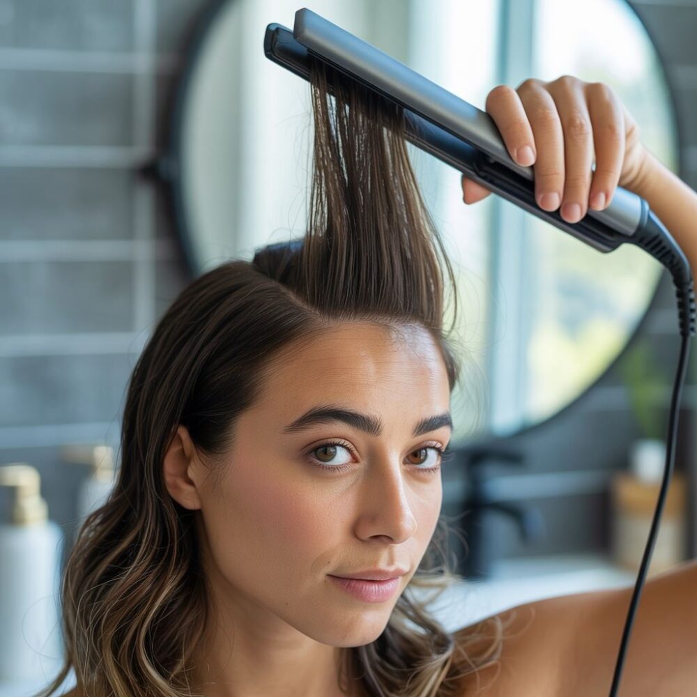 Stylizacja włosów u nasady