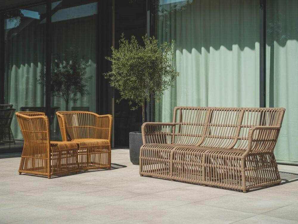 Technorattanowy fotel