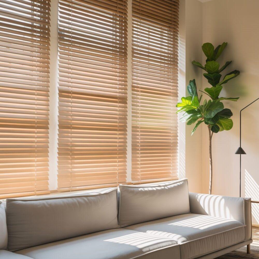bambusowe żaluzje okno