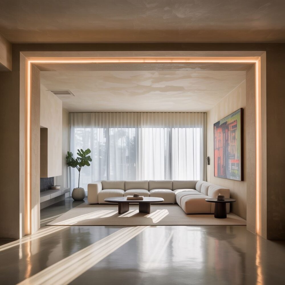 czysty narożnik ściany i sufitu