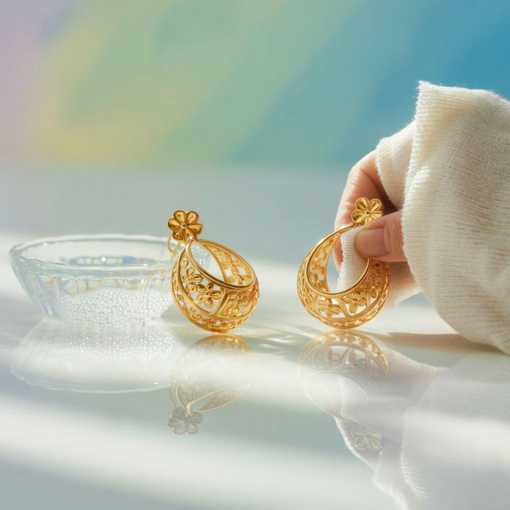 czyszczenie kolczyków