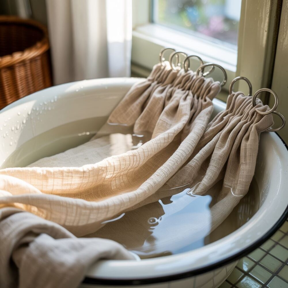 delikatne pranie zasłon