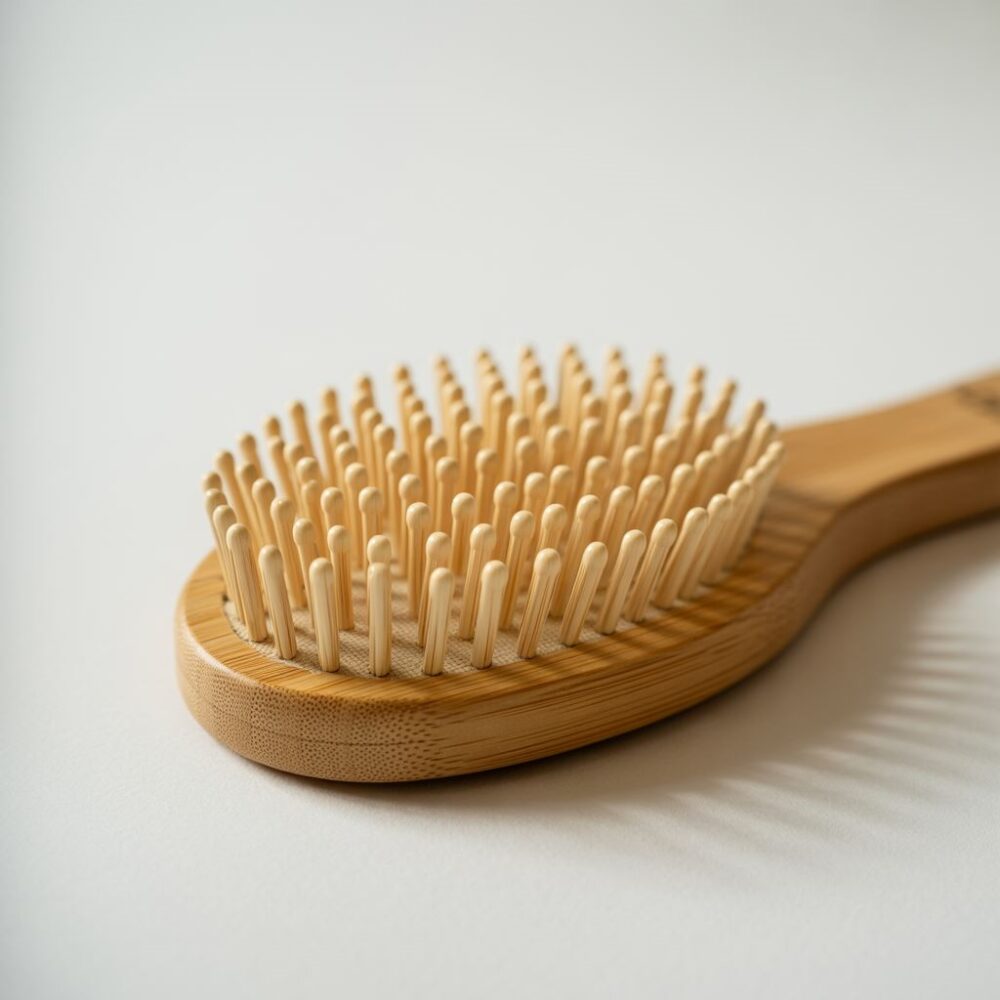 drewniane igły szczotki do włosów