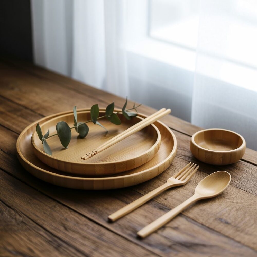 ekologiczne naczynia z bambusa