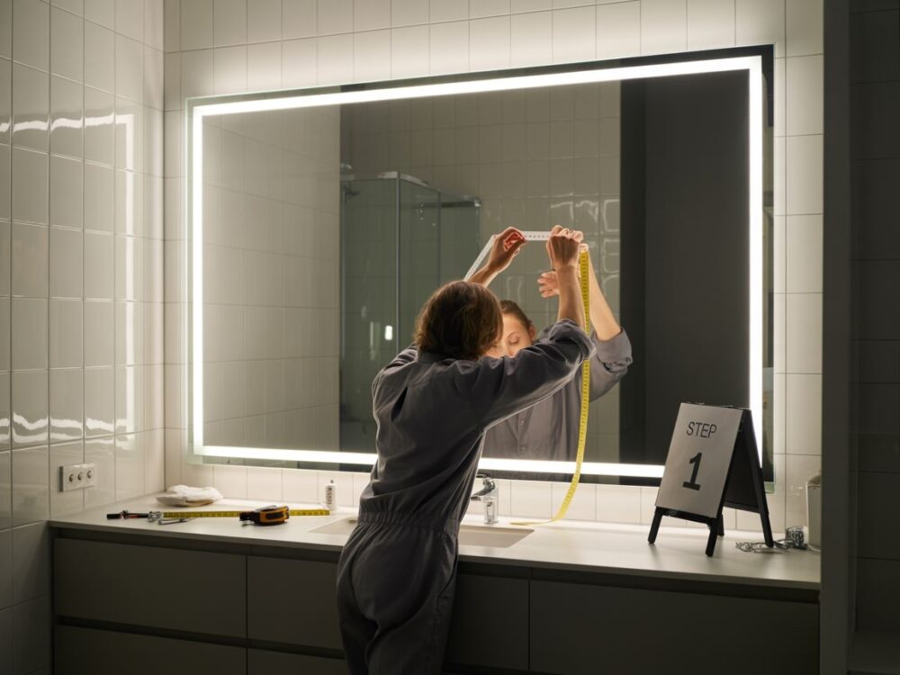 instalacja led w łazience