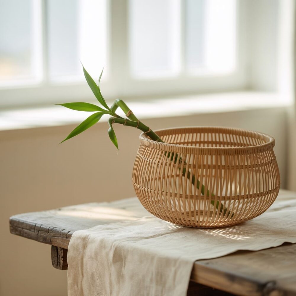 koszyk z bambusa