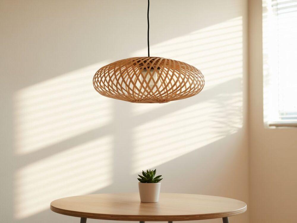 lampa z bambusa