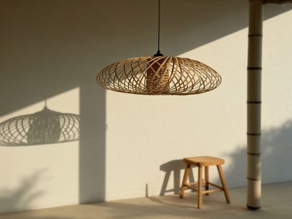 lampa z bambusa