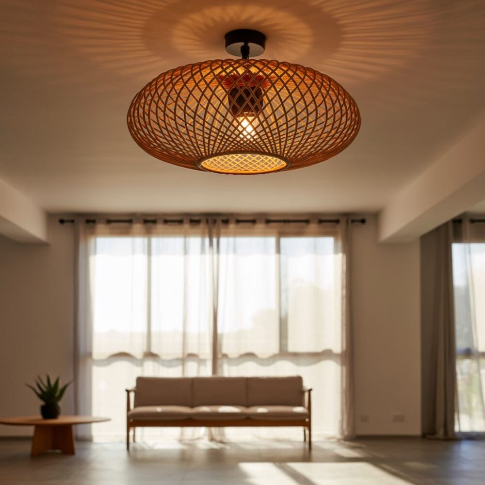 lampa z naturalnych materiałów