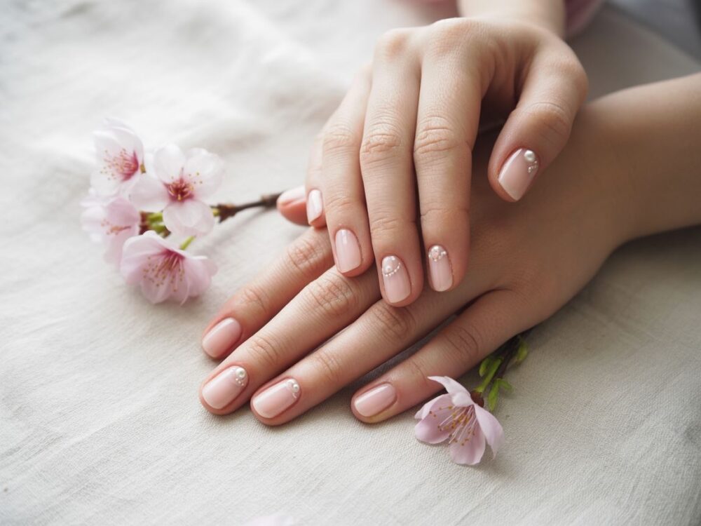 lśniący manicure