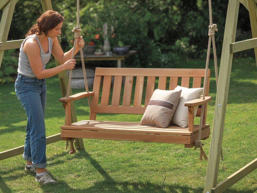 montaż siedziska huśtawki