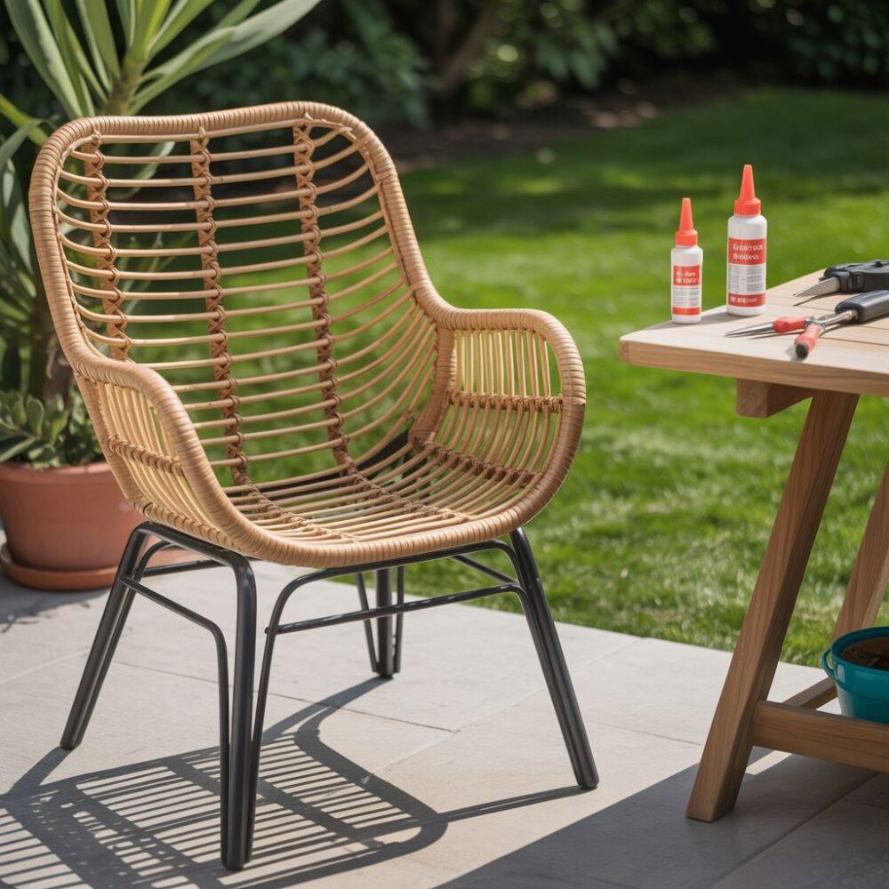 naprawa krzesła rattanowego