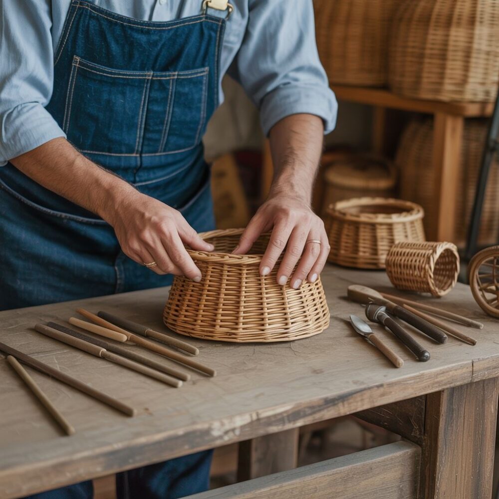 naprawa krzesła z rattanu