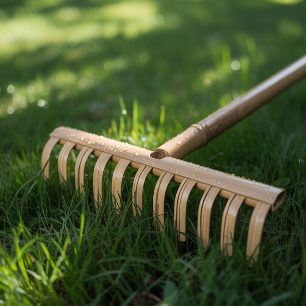 narzędzie ogrodowe z bambusa