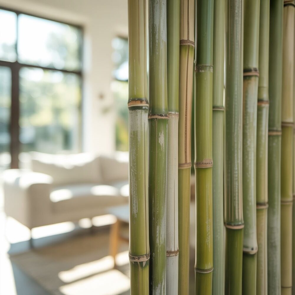 naturalna zasłona z bambusa