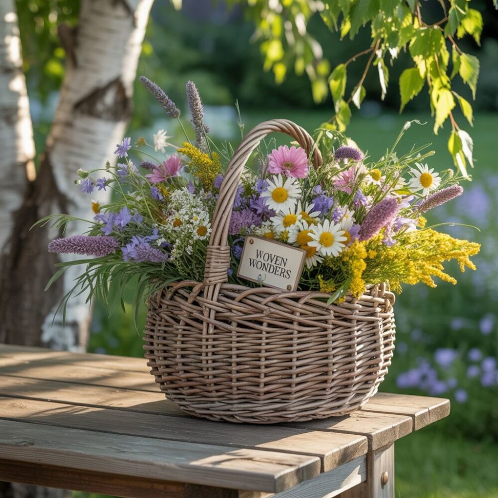 naturalne dekoracje z wikliny