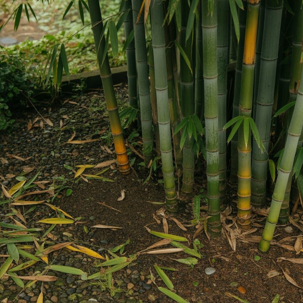 naturalny bambusowy las