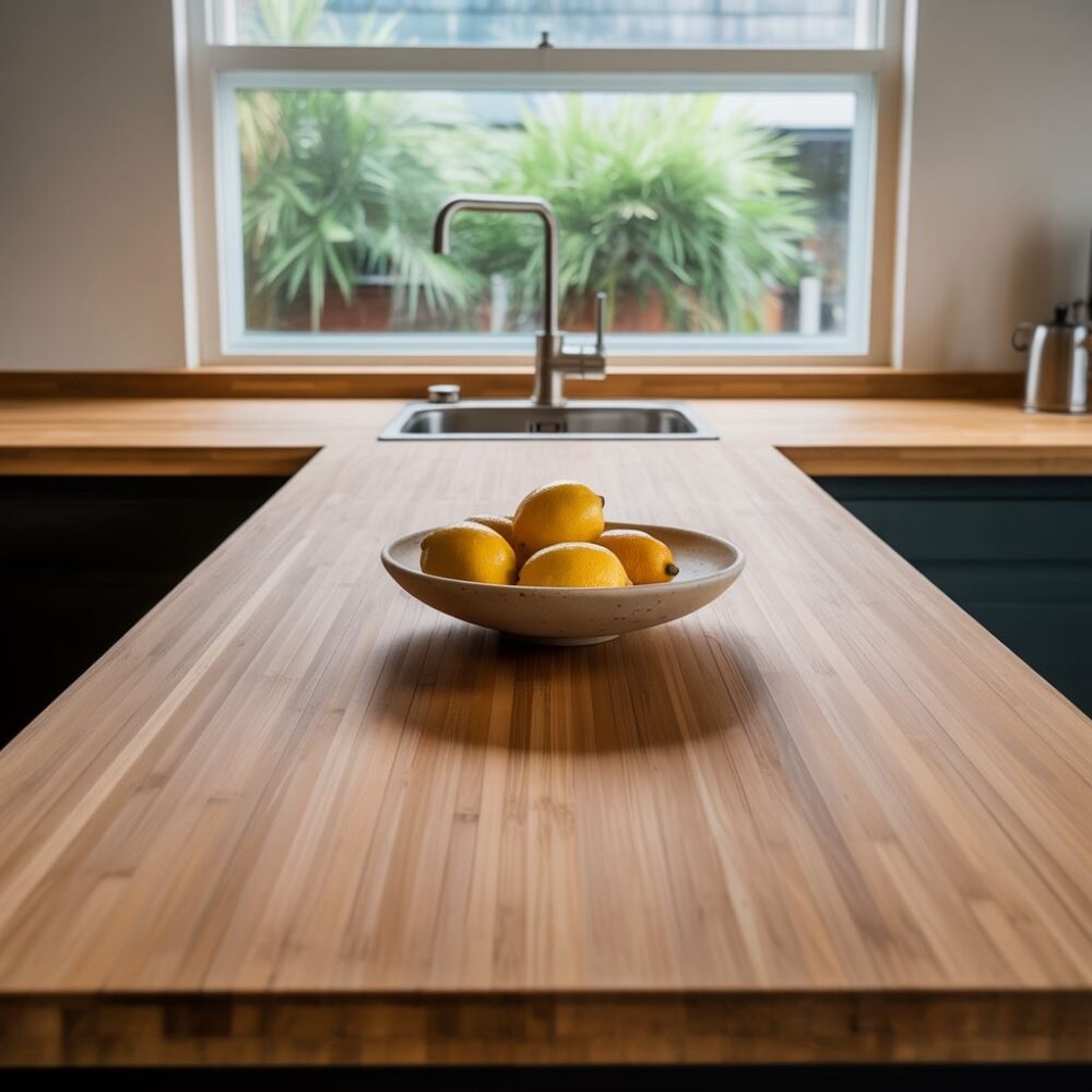 nowoczesny blat bambusowy