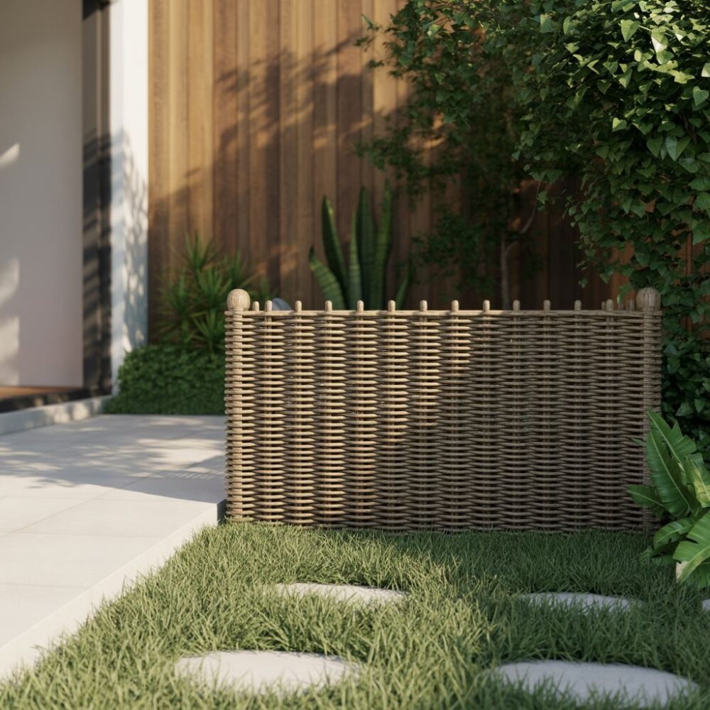 ogrodzenie z rattanu