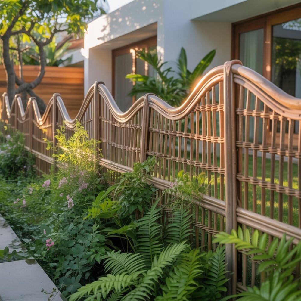 palisada rattanowa ogród