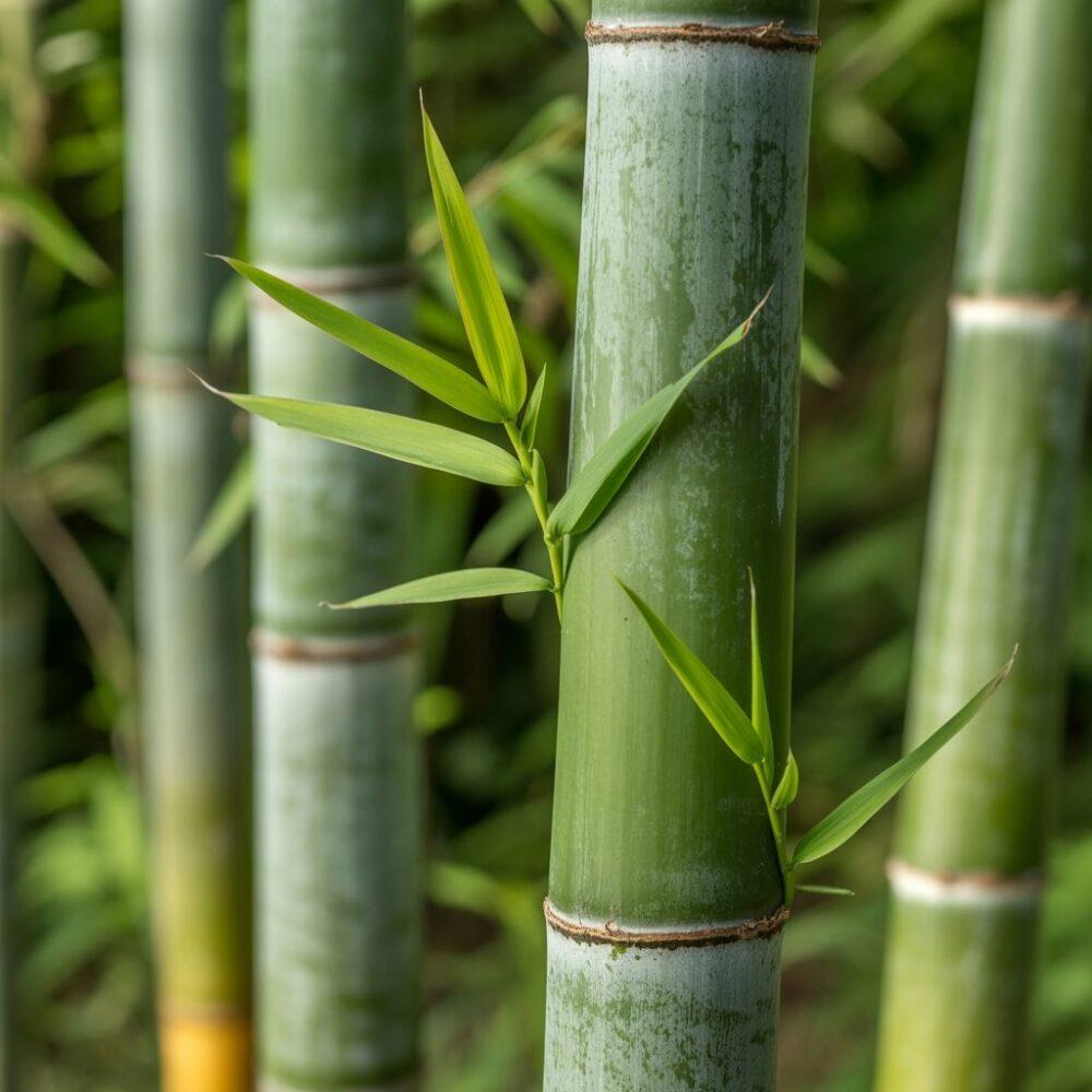 pędy bambusa w glebie