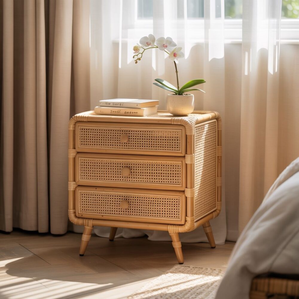 rattanowa szafka nocna