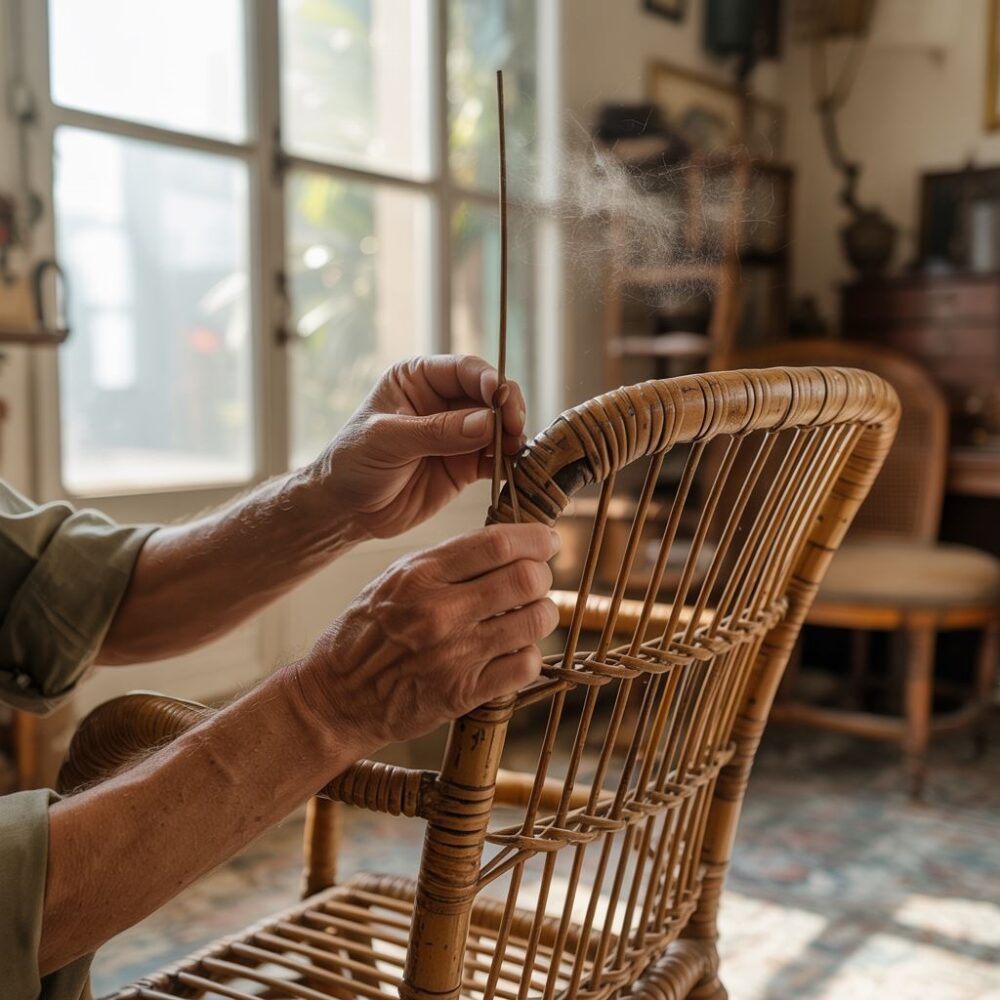 rzemieślnik naprawiający meble