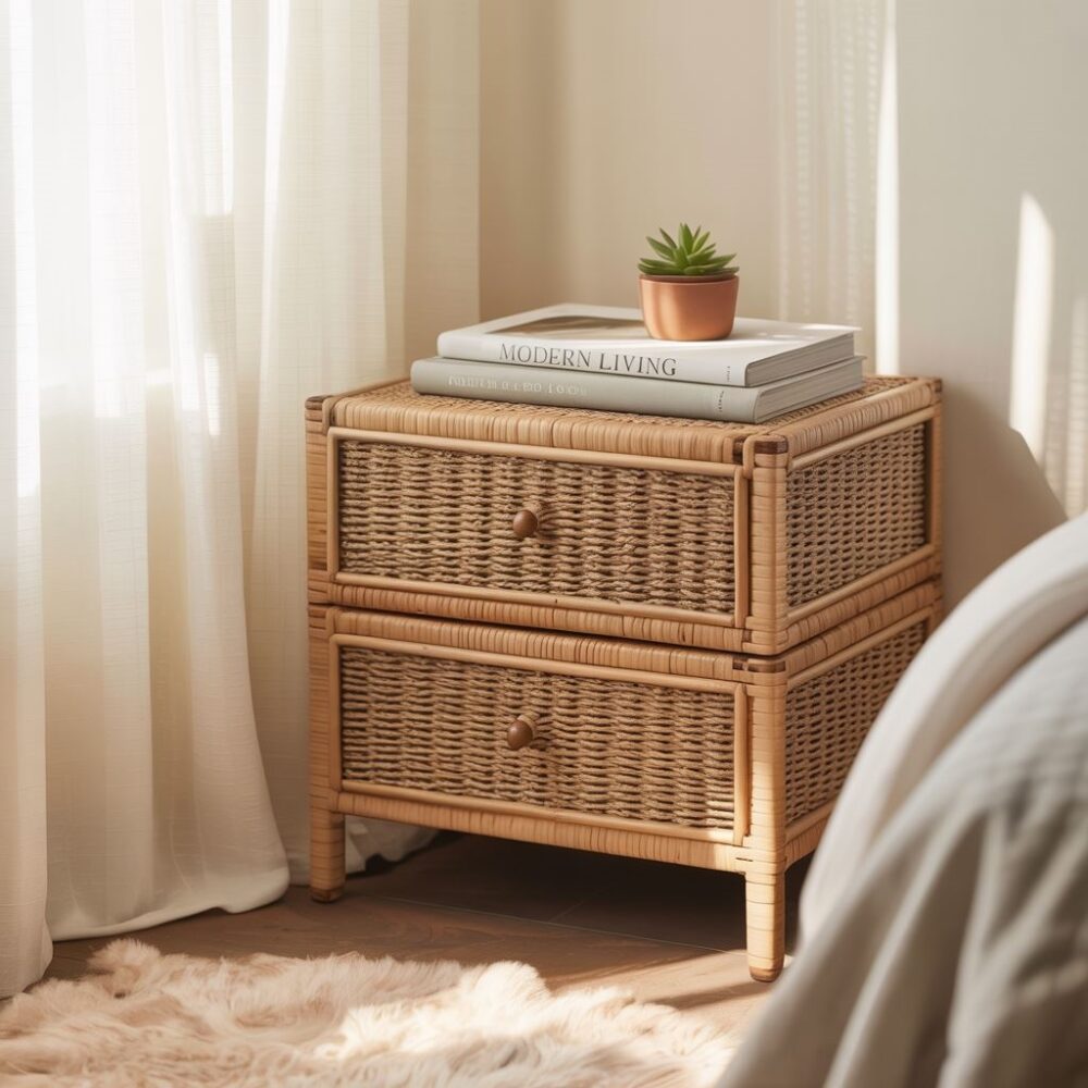 szafka nocna w sypialni