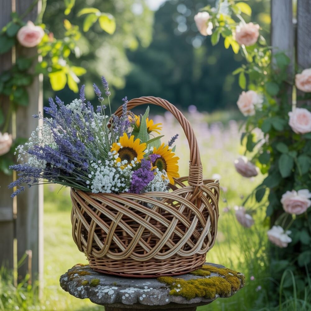 wiklinowe ozdoby ogrodowe