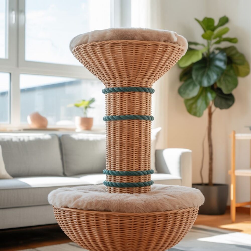 wiklinowy drapak dla kota