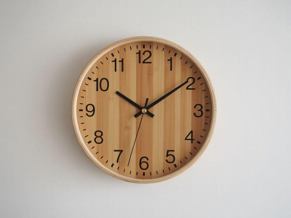 zegar bambusowy