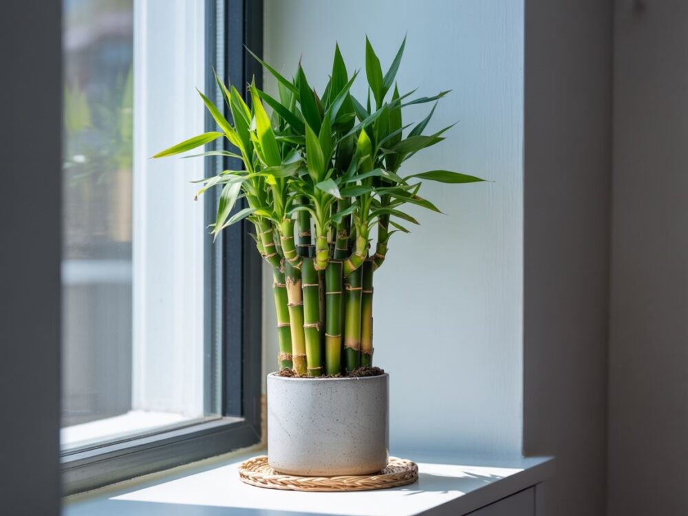 zielony bambus domowy